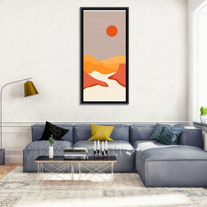 Mountains River Minimalist Wall Art