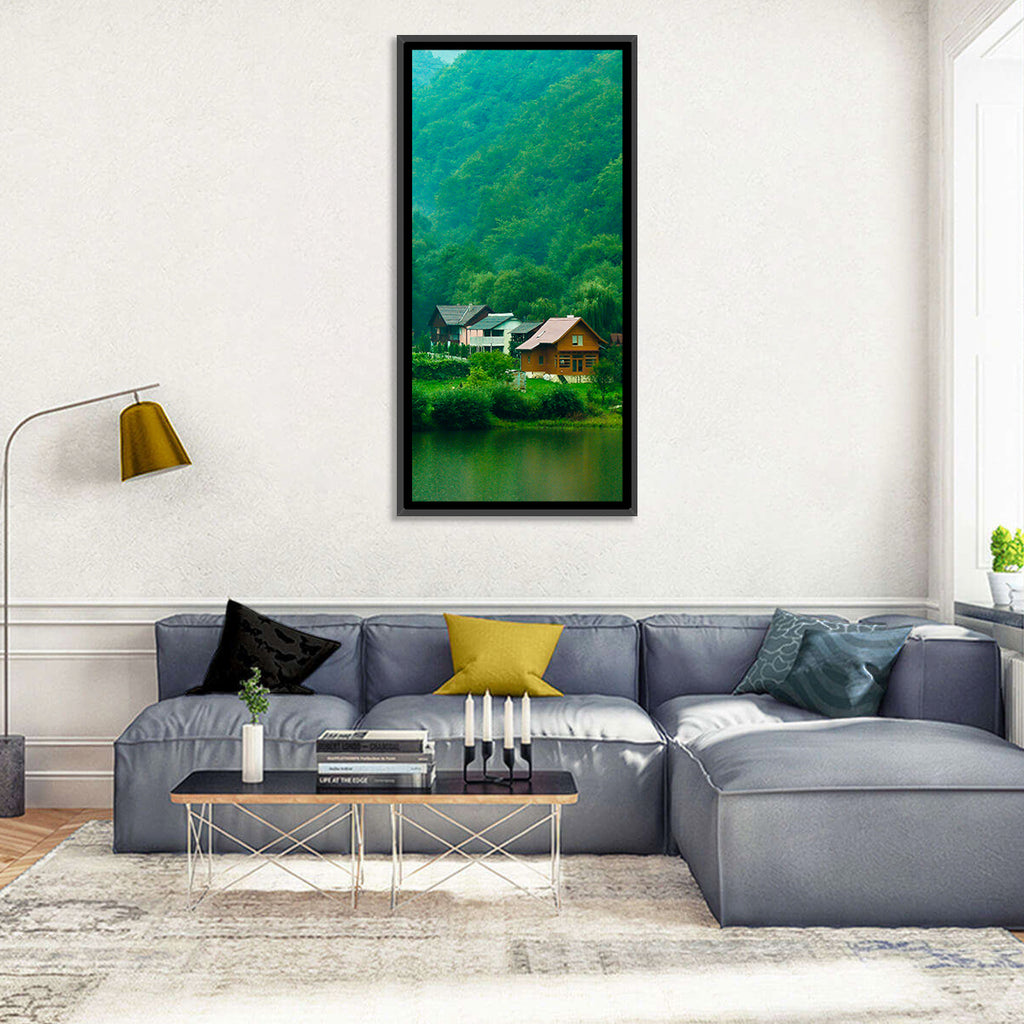 Mist Over Lake Tarnita Wall Art