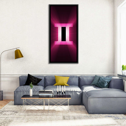 Radiant Gemini Symbol Wall Art