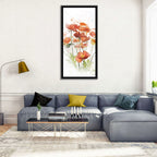Orange Poppy Cluster Wall Art