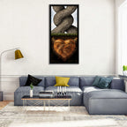 Intertwined Trees with Heart-shaped Roots Wall Art