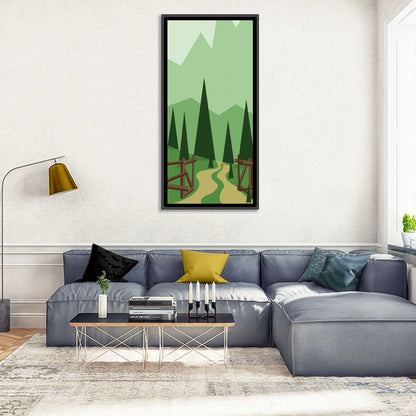 Winding Forest Path Wall Art