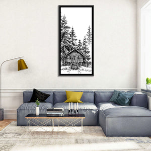 Wooden Cabin Wall Art