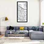 Amsterdam Canal Map Wall Art