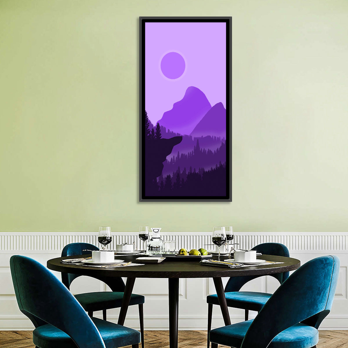 Purple Mountain Dusk Wall Art