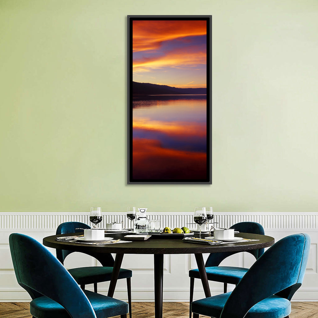 Dusk Over Mountain Lake Wall Art