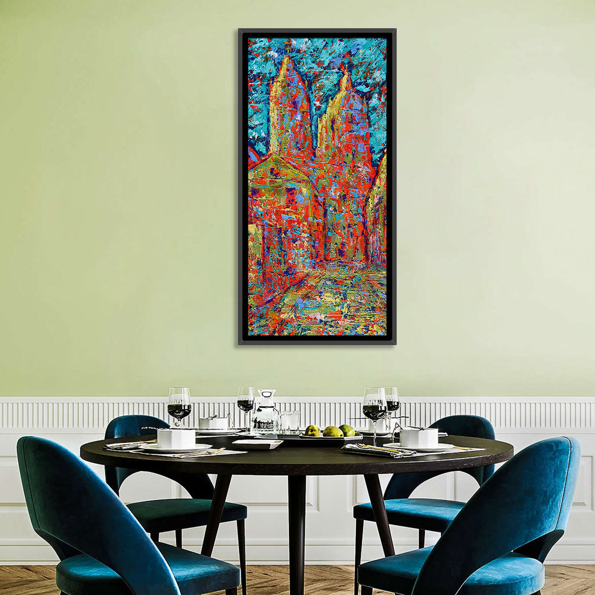 Gothic Spires Cityscape Wall Art