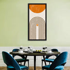 Burning Sun Concentric Arches Wall Art