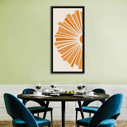 Geometric Sunset Abstract Wall Art