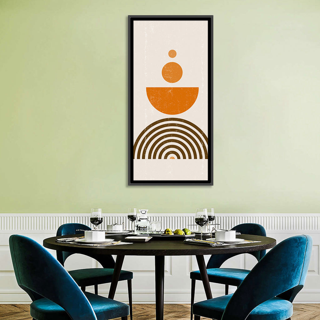 Stacked Orange Sun Wall Art