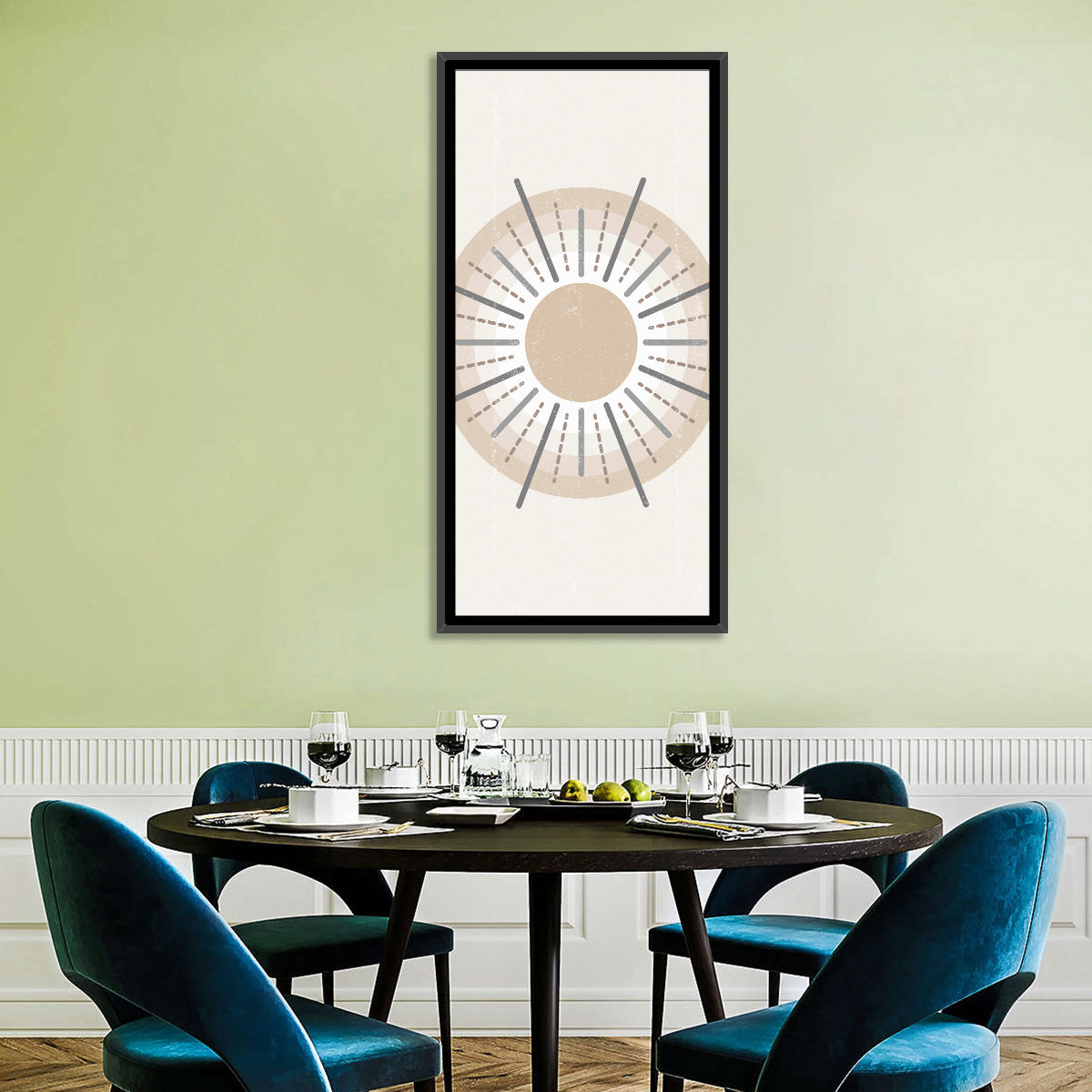 Concentric Boho Sun Iii Wall Art