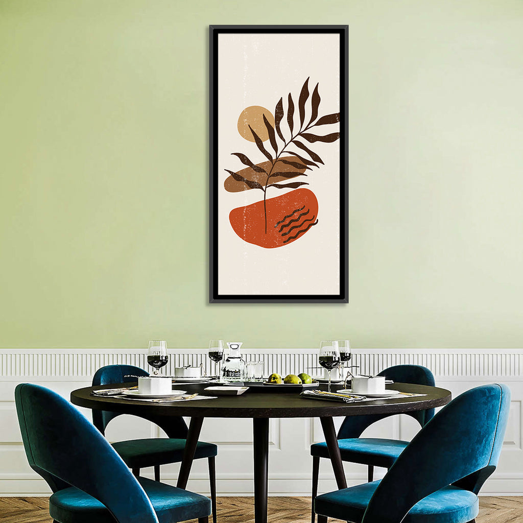 Fern with Terracotta Sun Wall Art