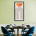 Geometric Sunset Arch Wall Art