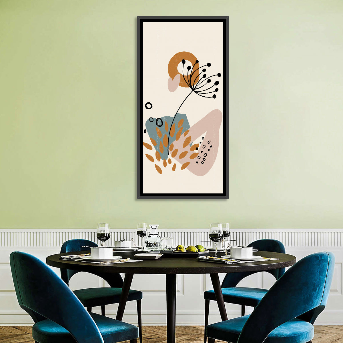 Minimalist Botanical Line Flower Wall Art