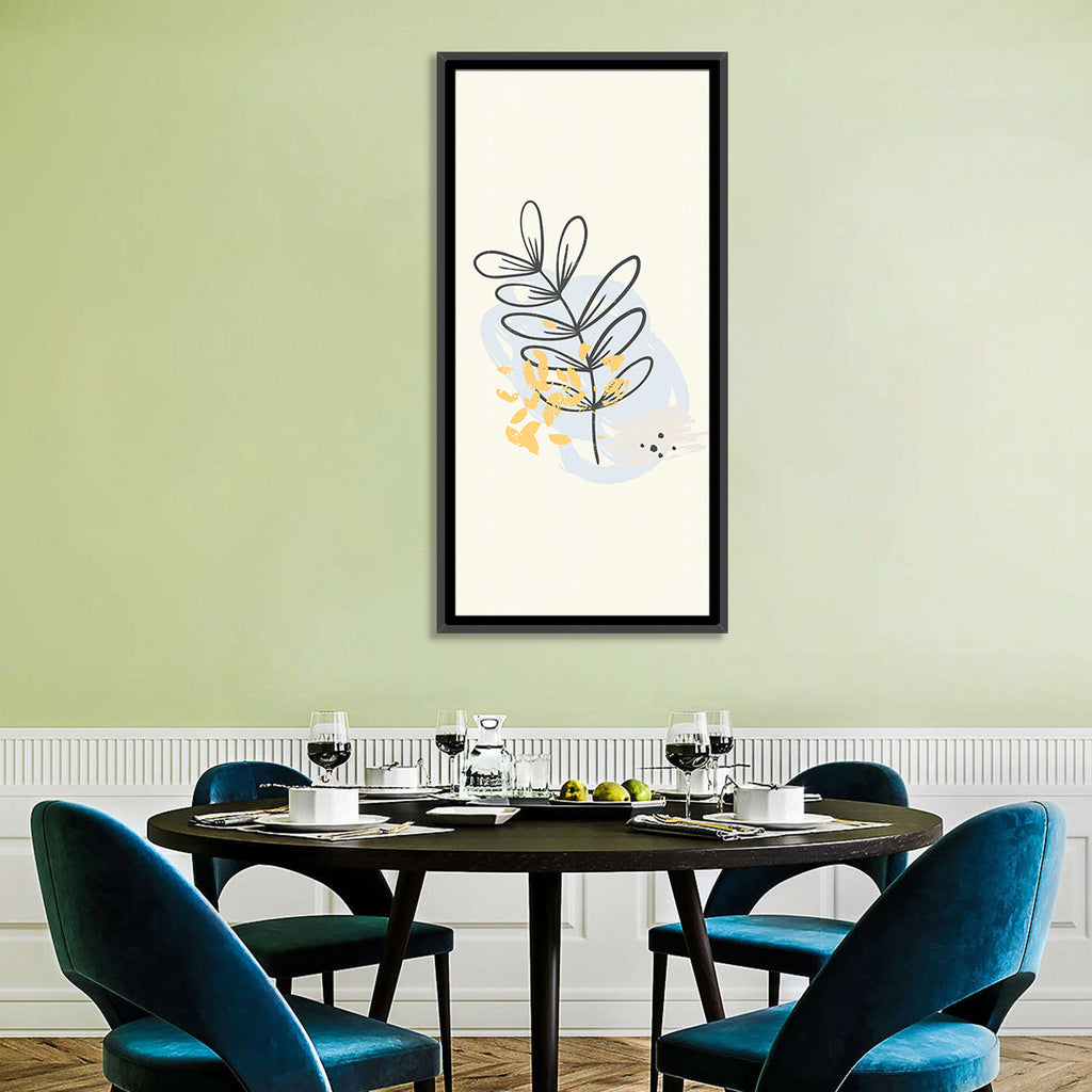Falling Leaves Illustration Wall Art