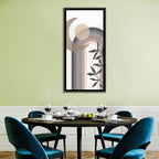 Crescent Moon Rainbow Abstract Wall Art