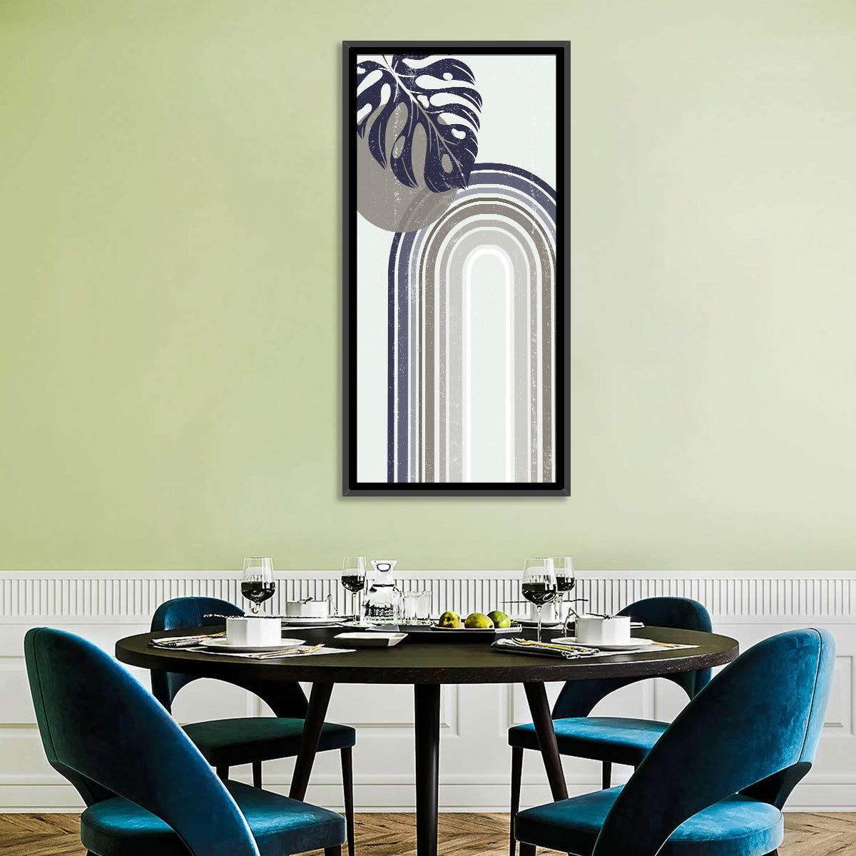 Door to Heaven Boho Abstract Wall Art in a room, portrait