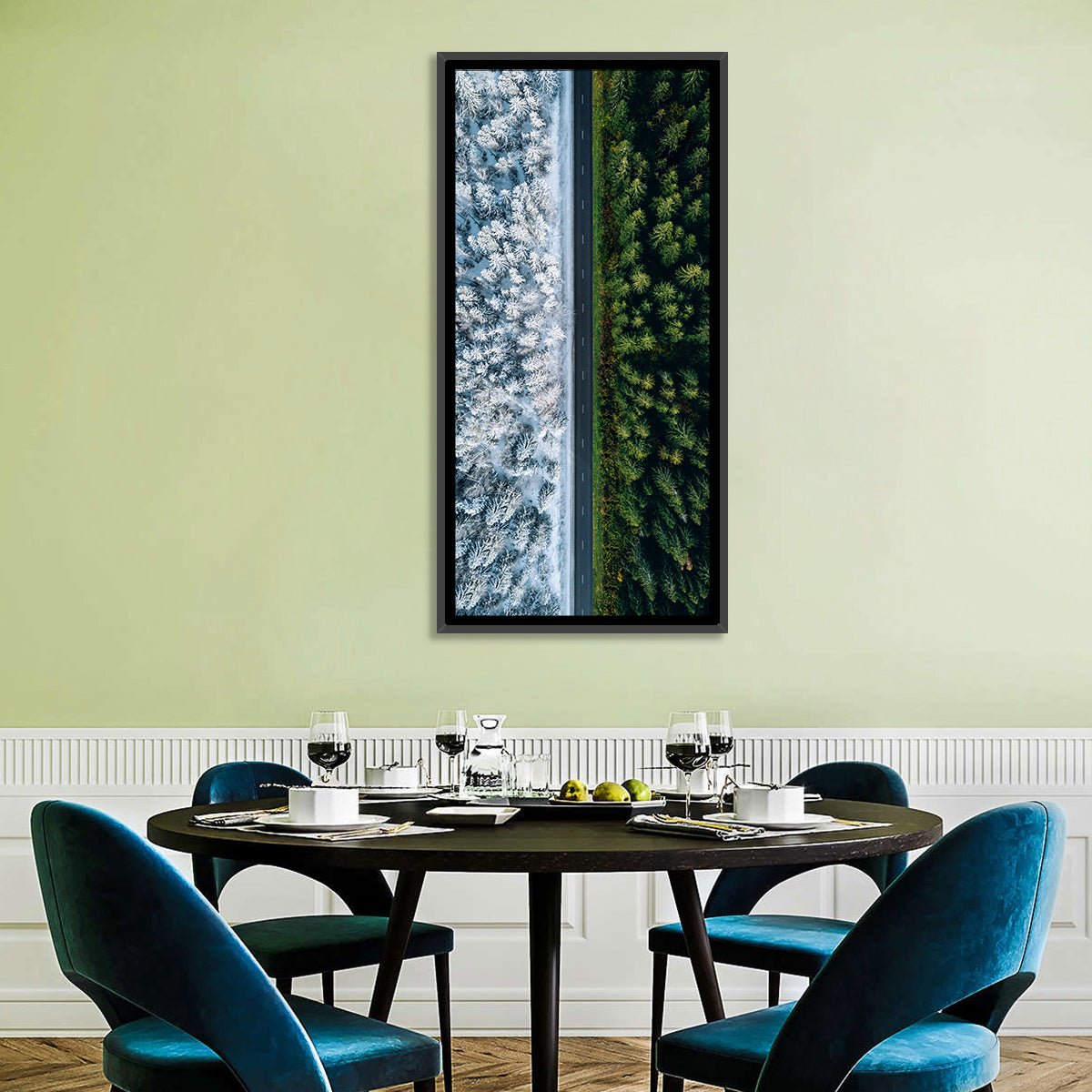 Summer and Winter Forests Wall Art