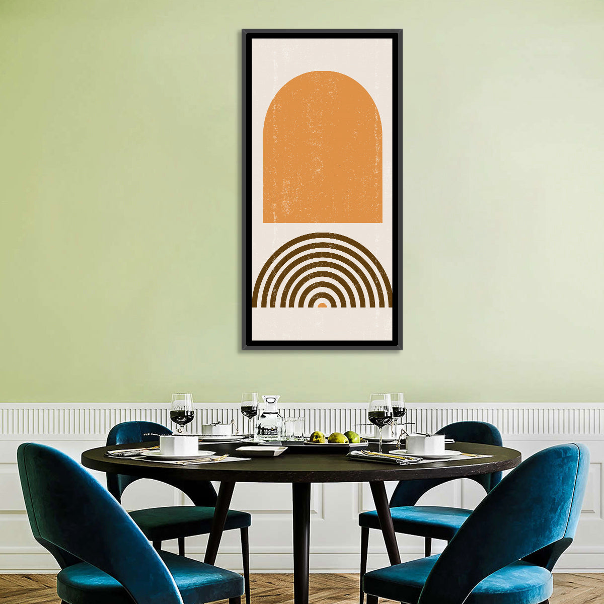 Burnt Sunrise Arch Study Wall Art