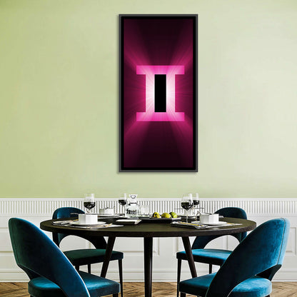 Radiant Gemini Symbol Wall Art