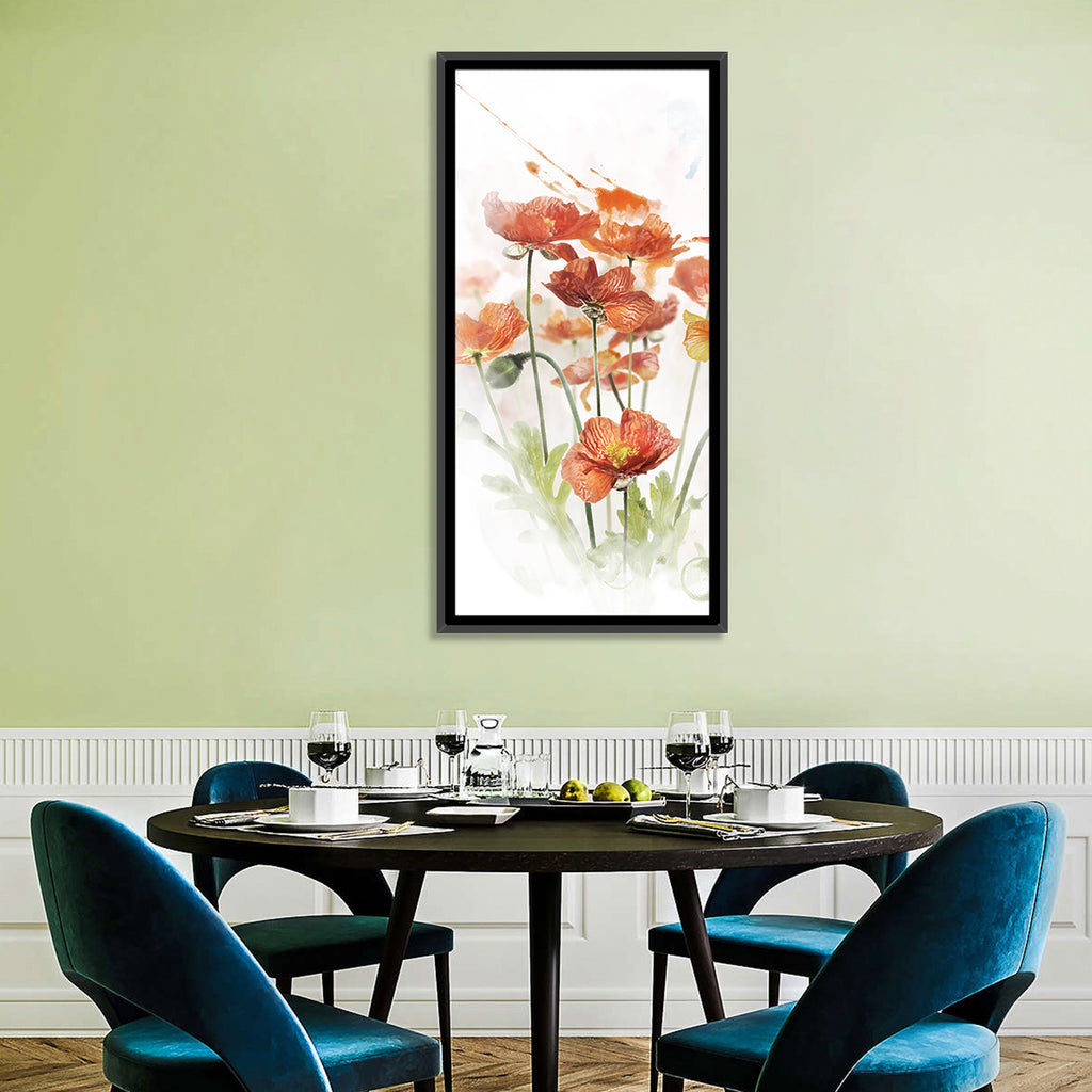 Orange Poppy Cluster Wall Art