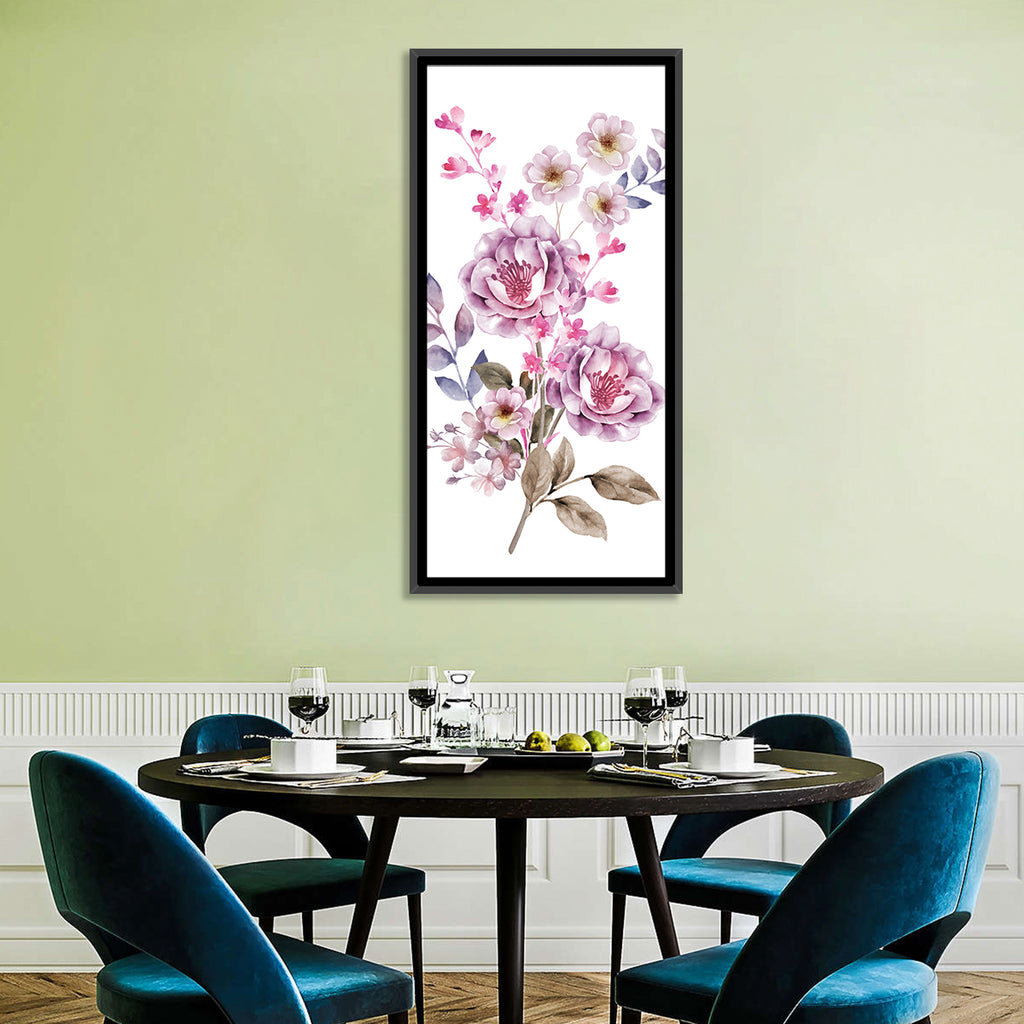 Lavender Watercolor Bouquet Wall Art