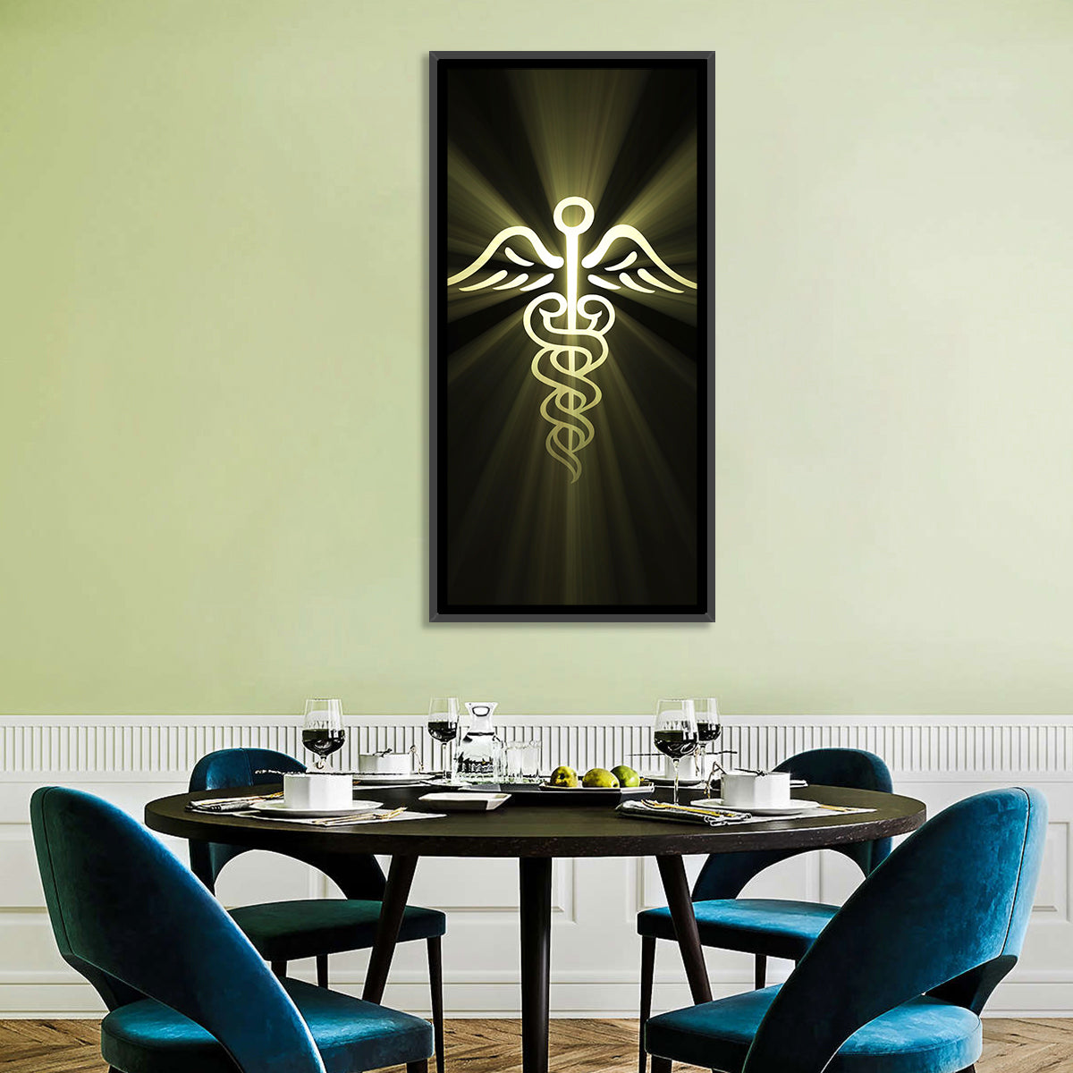 Medical Corps Caduceus Emblem Wall Art