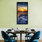 Sea Stones at Sunset Wall Art