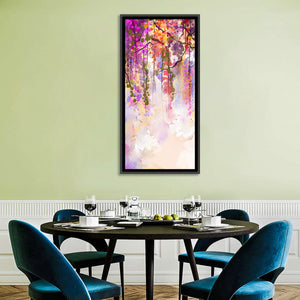 Wisteria Floral Abstract Wall Art