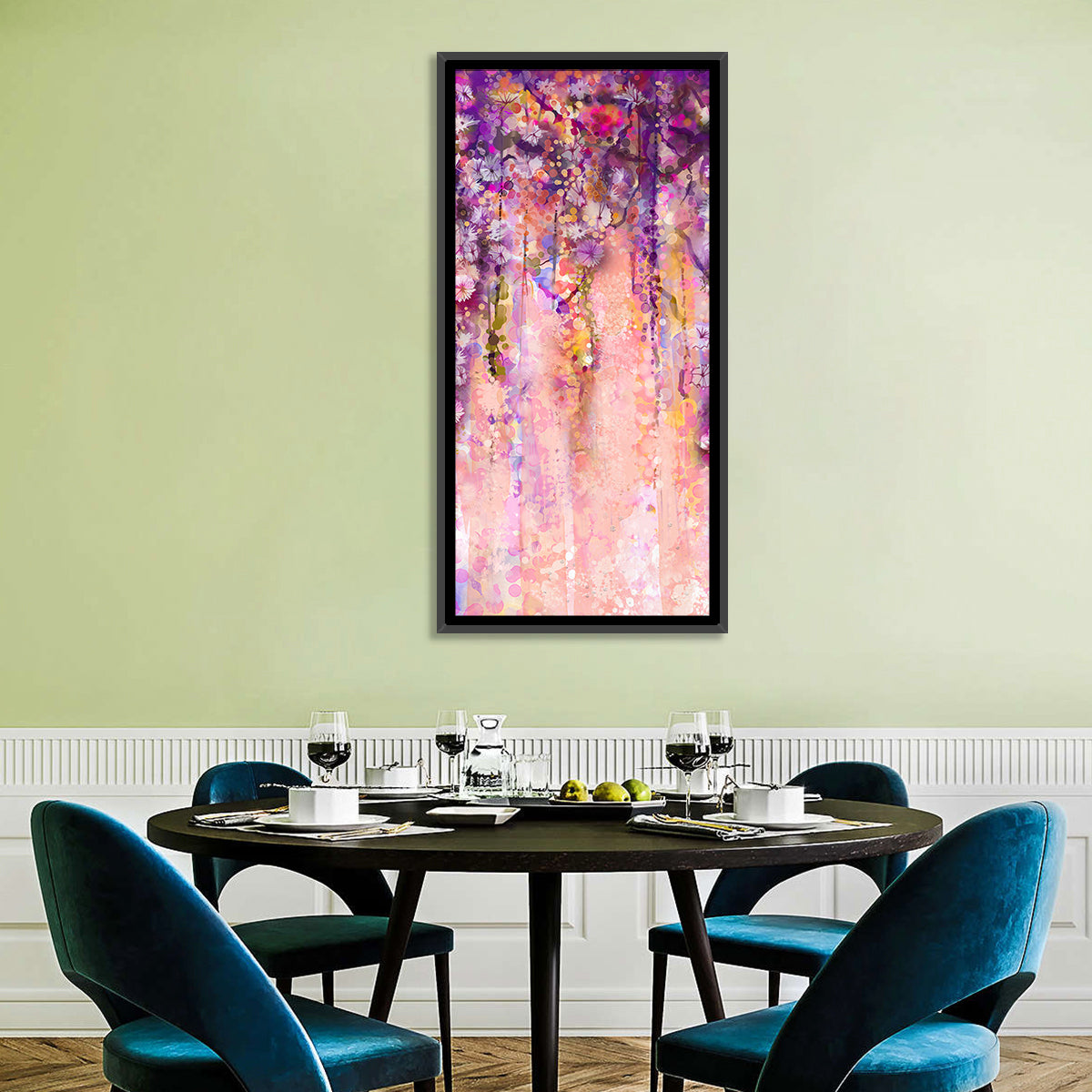 Cascading Wisteria Vines Wall Art