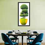 Bonsai Topiary in Yellow Lime Pot Wall Art