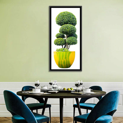 Bonsai Topiary in Yellow Lime Pot Wall Art