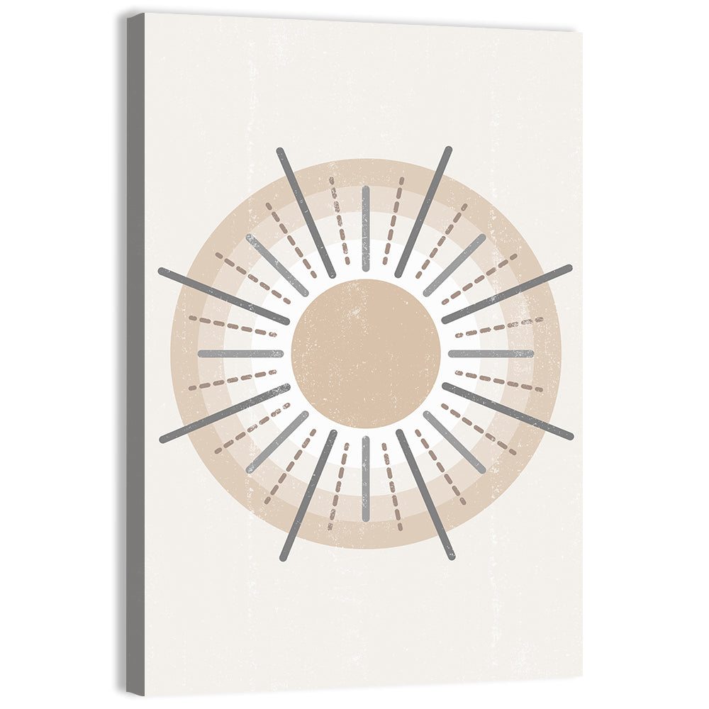 Textured Boho Sunburst Wall Art