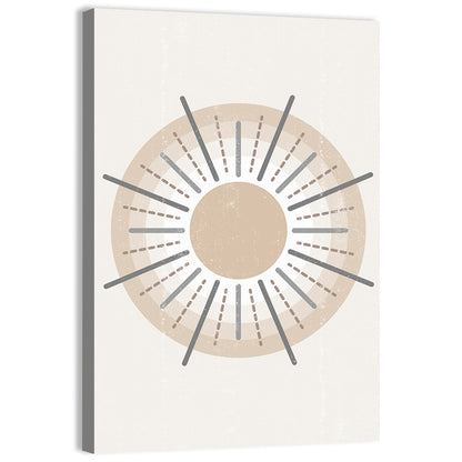 Sun Print Boho Minimalist I Wall Art