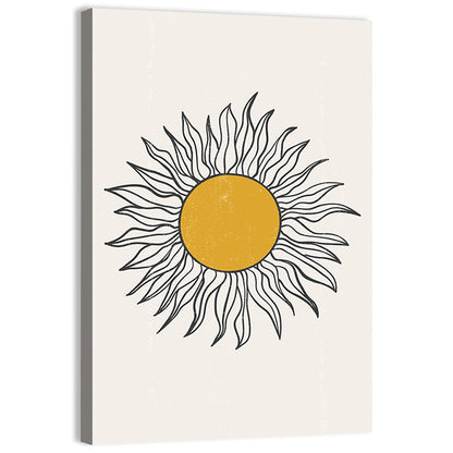 Textured Boho Sun Wall Art