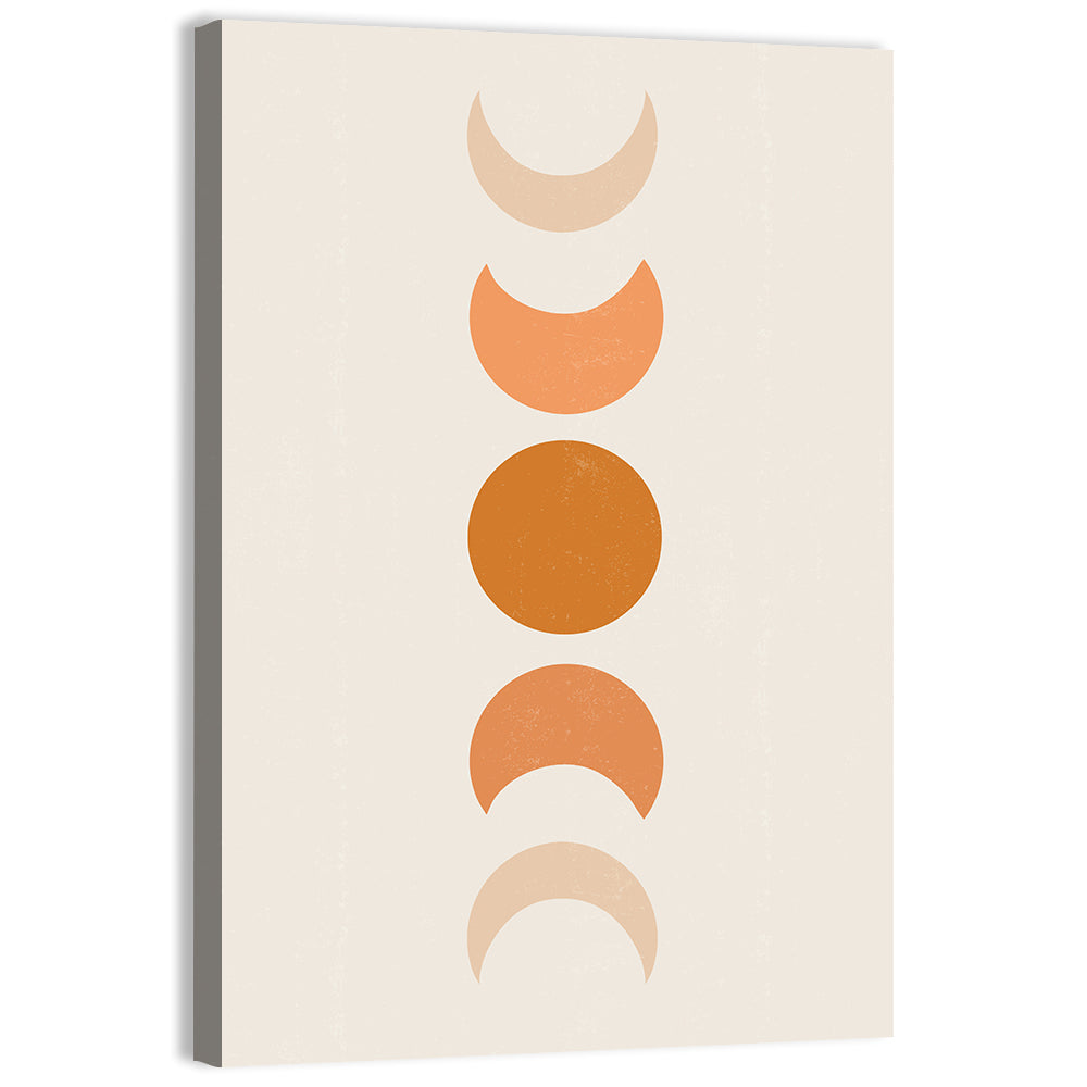 Textured Moon Phases Wall Art