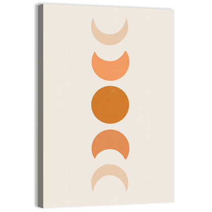 Textured Moon Phases Wall Art