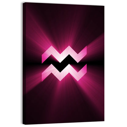 Aquarius Symbol Wall Art