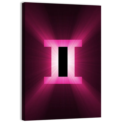 Radiant Gemini Symbol Wall Art
