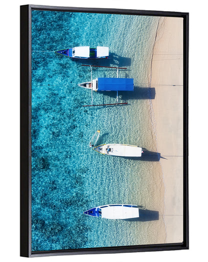 Gili Meno Aerial Seascape Wall Art