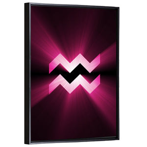 Aquarius Symbol Wall Art