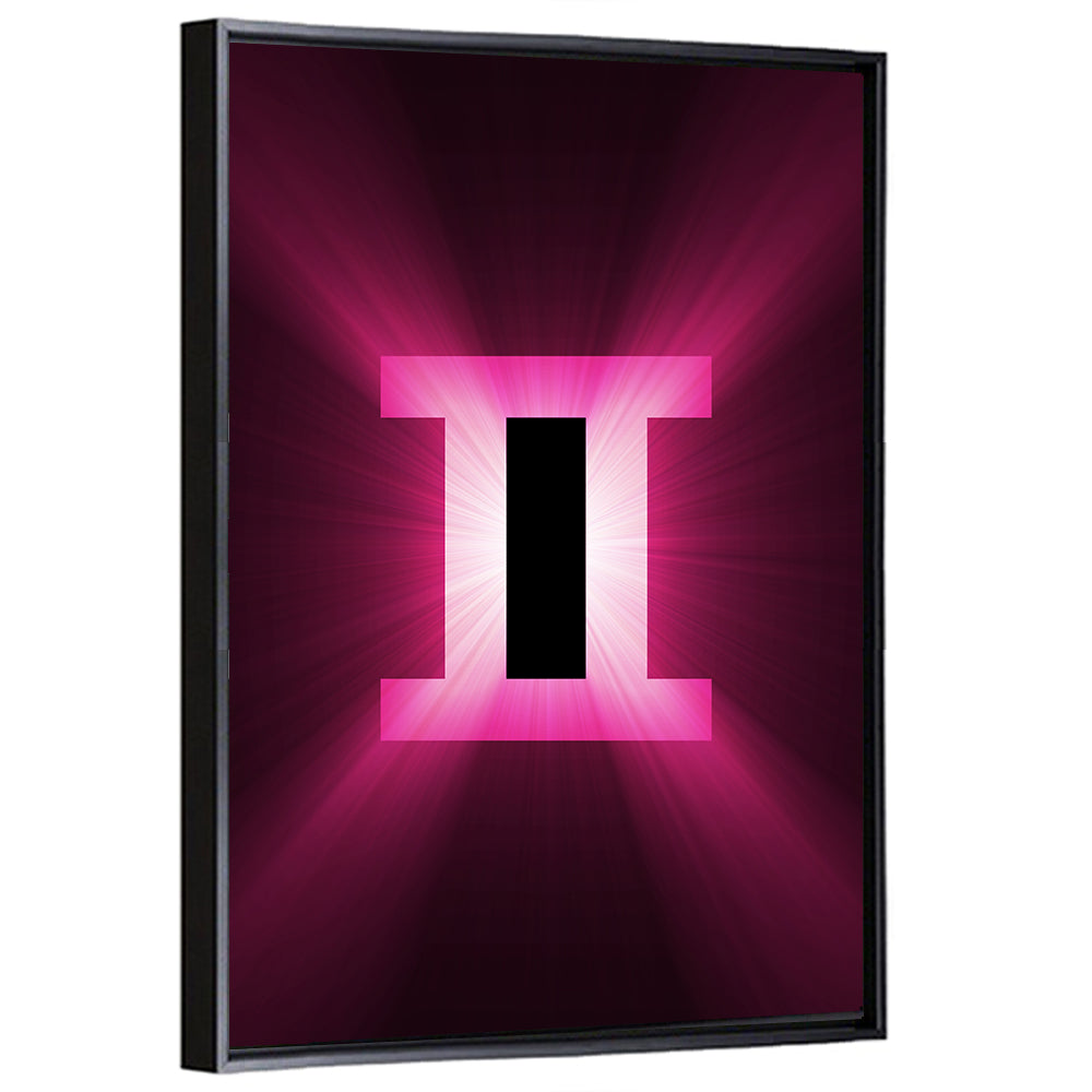 Radiant Gemini Symbol Wall Art
