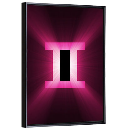 Radiant Gemini Symbol Wall Art