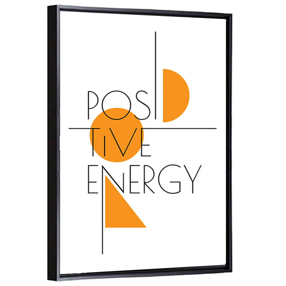 Positive Energy Typography Wall Art