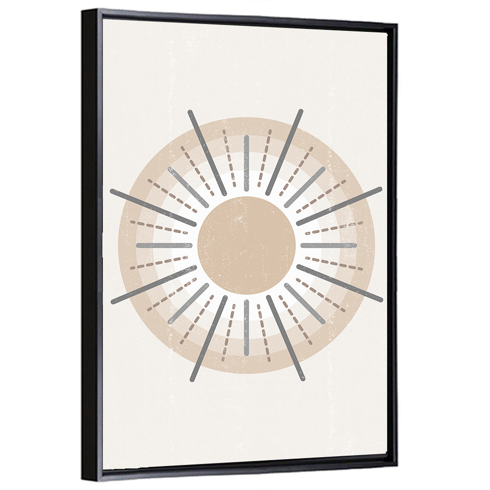 Textured Boho Sunburst Wall Art