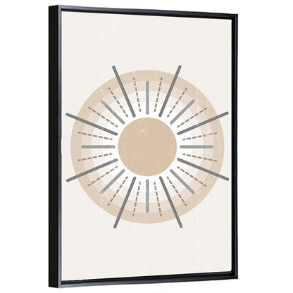 Sun Print Boho Minimalist I Wall Art