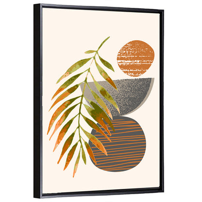 Tropical Palm Leaf Minimalist Wall Art