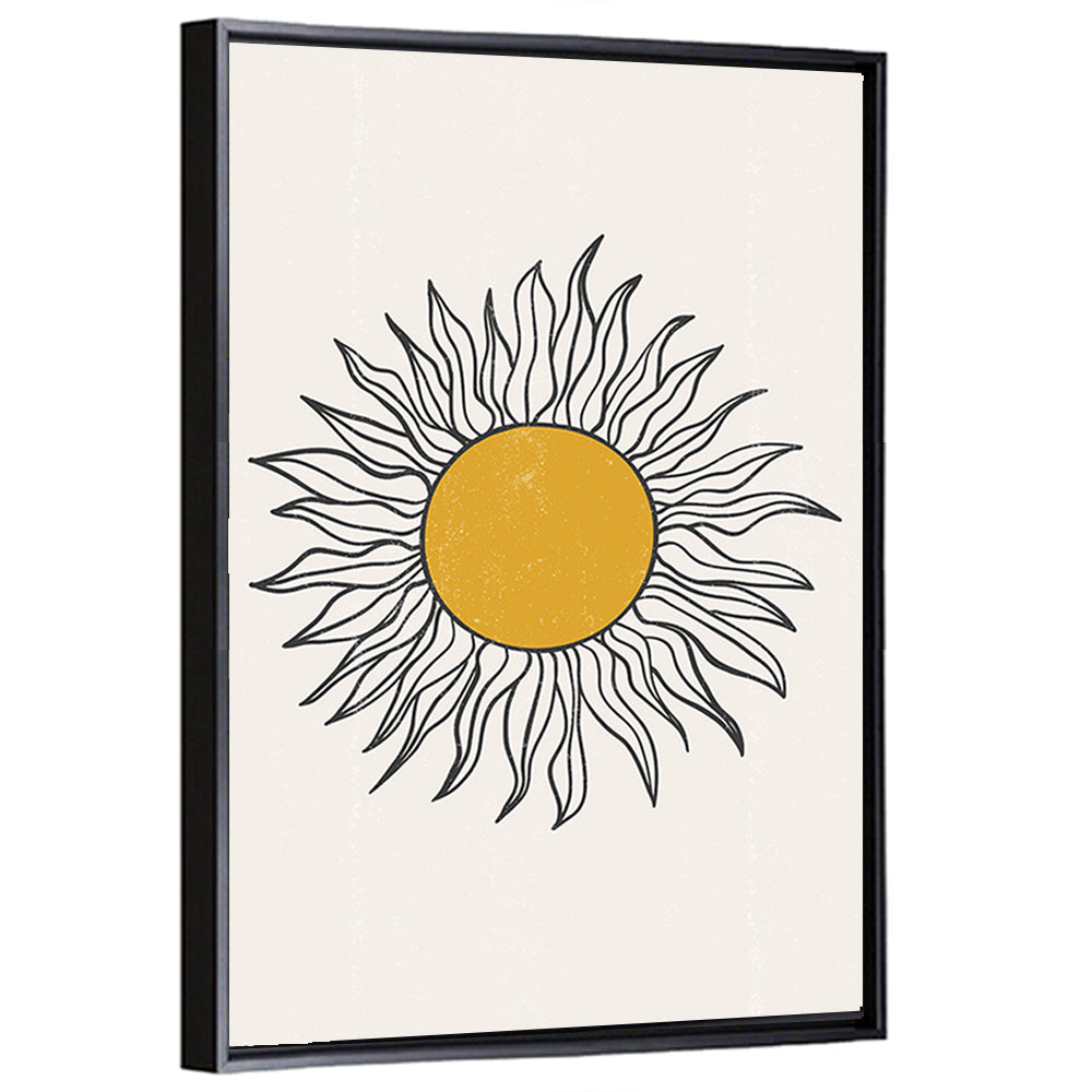 Textured Boho Sun Wall Art