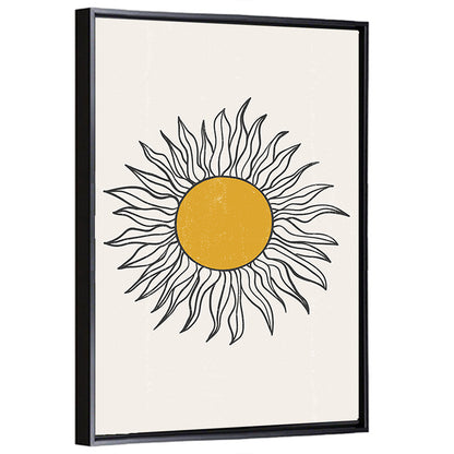 Textured Boho Sun Wall Art