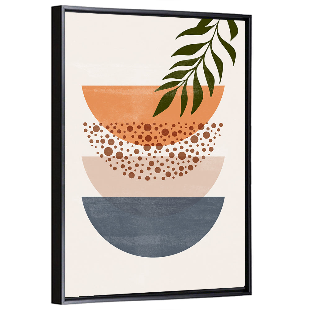 Stacked Sun and Moon Illustration Wall Art